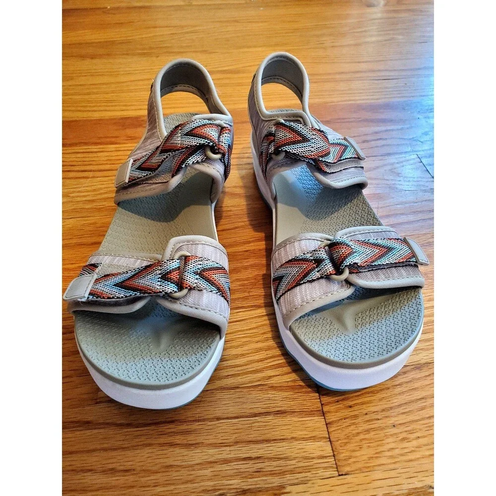 Muk luks sandals Roller Style Hook and Loop Strappy Size 9 - Picture 1 of 10